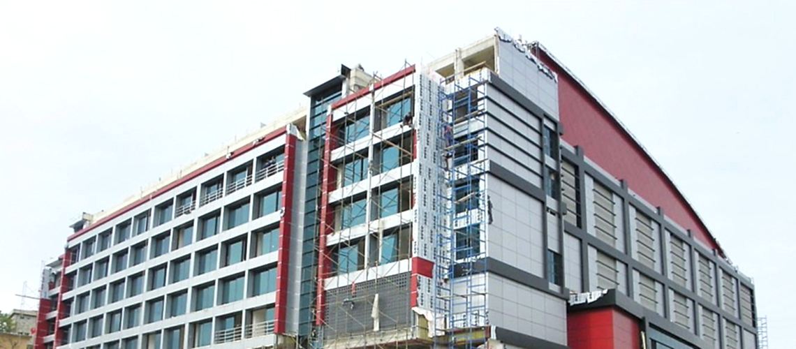 burhan felek spor salonu cephe kaplama