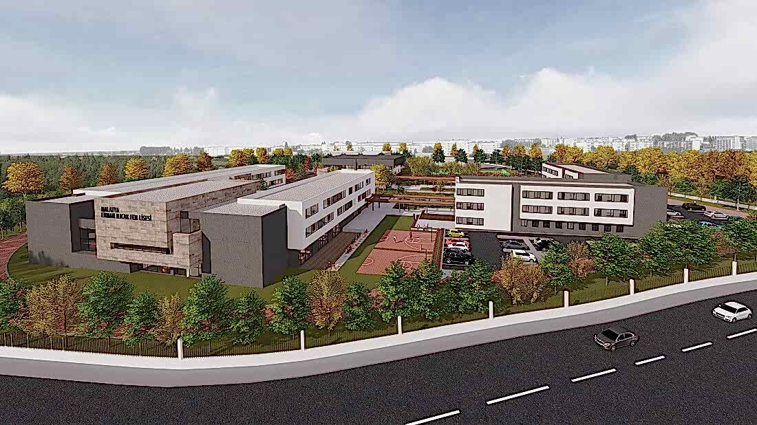 malatya erman ılıcak fen lisesi dış cephe kaplama